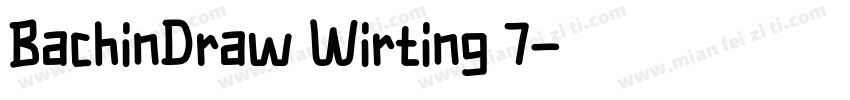 BachinDraw Wirting 7字体转换